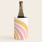 Abstract Shapes 94 in Mustard Yellow and Pale Pink (Rainbow Abstraction) Wine Chiller Gallery Image 3