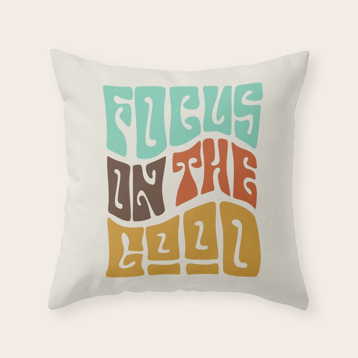 Focus on the Good Throw Pillow Gallery Image 6