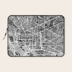 Washington DC City Street Map Laptop Sleeve Gallery Image 1