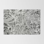 Washington DC City Street Map Rug Gallery Image 2