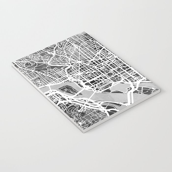 Washington DC City Street Map Notebook Gallery Image 3