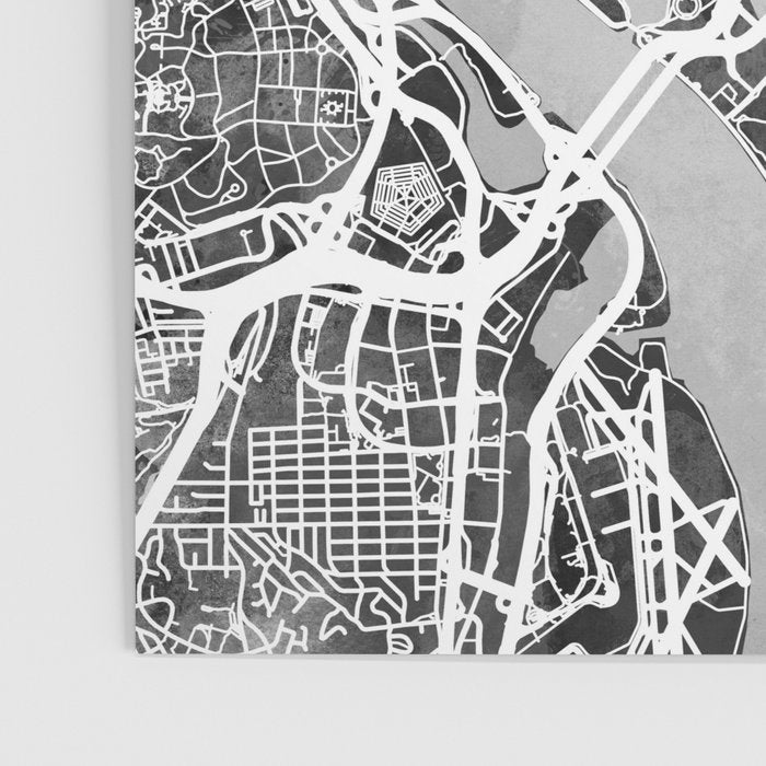 Washington DC City Street Map Poster Gallery Image 3