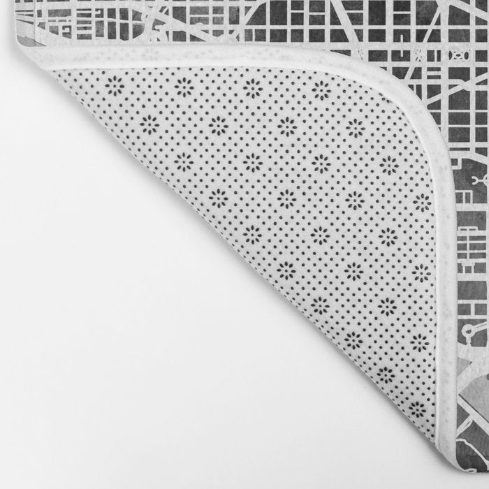 Washington DC City Street Map Bath Mat Gallery Image 2