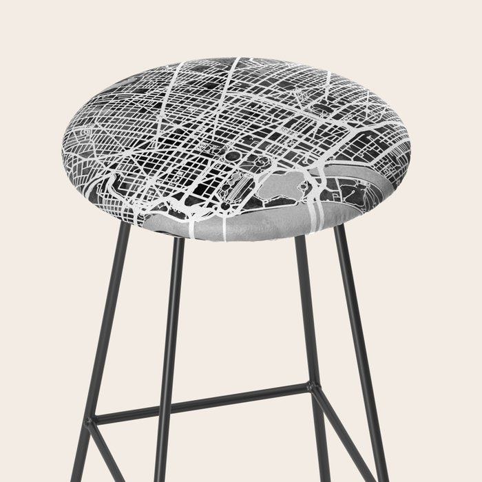 Washington DC City Street Map Stool Gallery Image 2