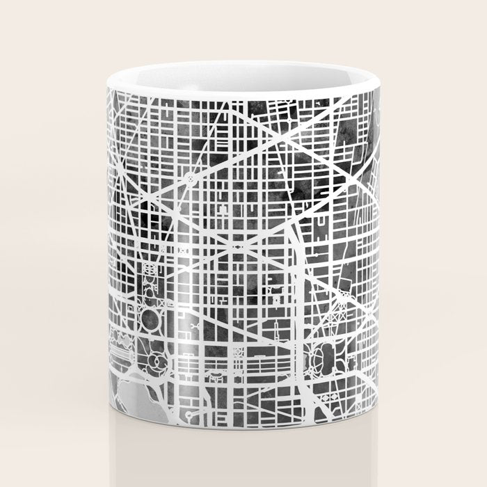 Washington DC City Street Map Coffee Mug Gallery Image 4
