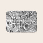 Washington DC City Street Map Bath Mat Gallery Image 1
