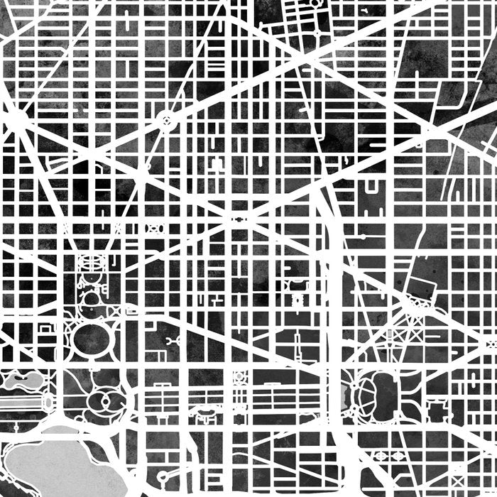 Washington DC City Street Map Coffee Mug Gallery Image 2