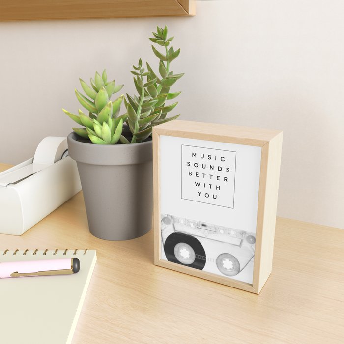 Music Sounds Better With You Mini Art Print Gallery Image 2