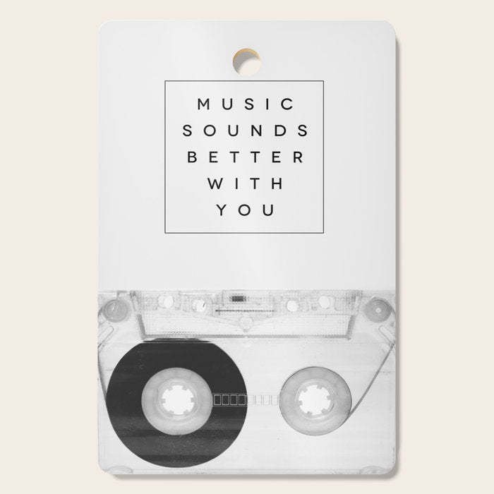 Music Sounds Better With You Cutting Board Gallery Image 1