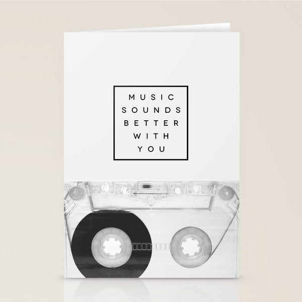 Music Sounds Better With You Stationery Card Gallery Image 2