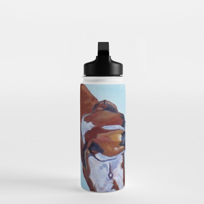 Kissing Boxers Dogs Portrait Water Bottle Gallery Image 3