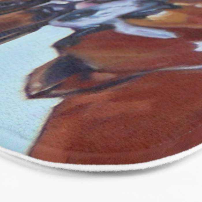 Kissing Boxers Dogs Portrait Bath Mat Gallery Image 3