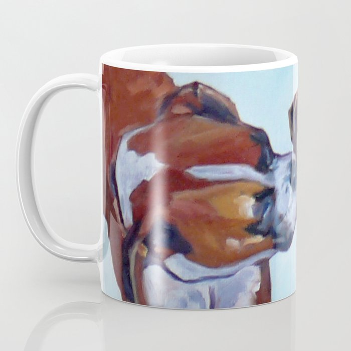 Kissing Boxers Dogs Portrait Coffee Mug Gallery Image 3