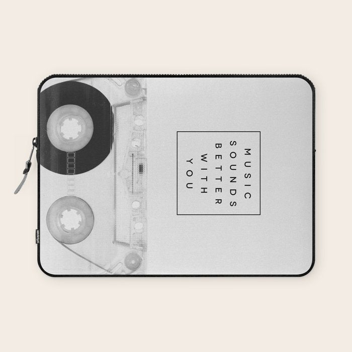Music Sounds Better With You Laptop Sleeve Gallery Image 1