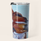 Kissing Boxers Dogs Portrait Travel Mug Gallery Image 3