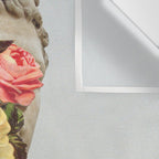 Bust With Flowers Wall Tapestry Gallery Image 3