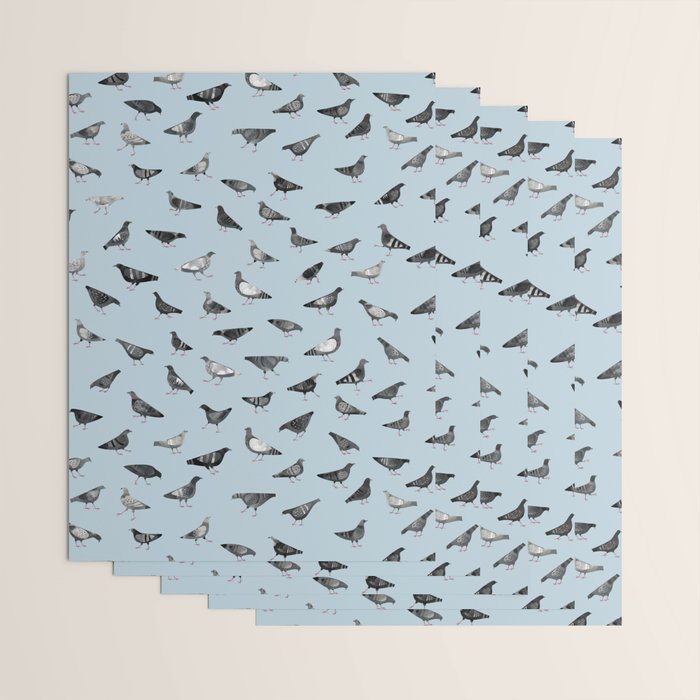 Pigeons Doing Pigeon Things Wrapping Paper Gallery Image 3