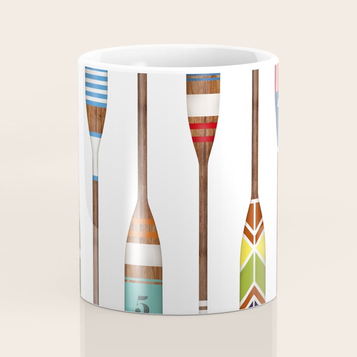 Lake life color paddles oar lake  Coffee Mug Gallery Image 4
