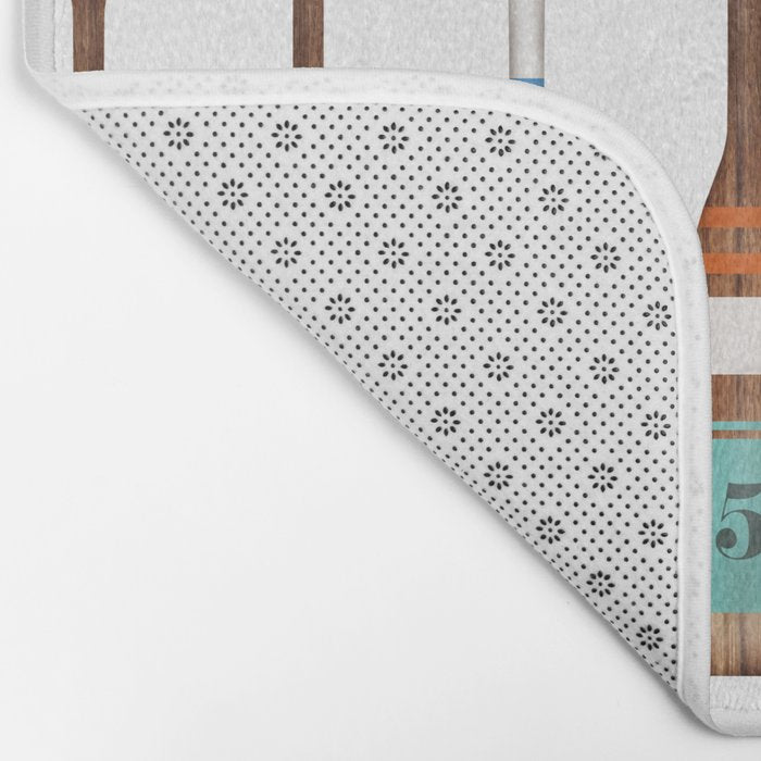 Lake life color paddles oar lake  Bath Mat Gallery Image 2