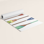 Lake life color paddles oar lake  Yoga Mat Gallery Image 2