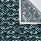 Hypnotized - vintage blue Wall Tapestry Gallery Image 3