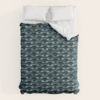 Hypnotized - vintage blue Comforter Gallery Image 6