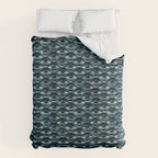 Hypnotized - vintage blue Duvet Cover Gallery Image 6