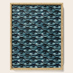 Hypnotized - vintage blue Serving Tray Gallery Image 1