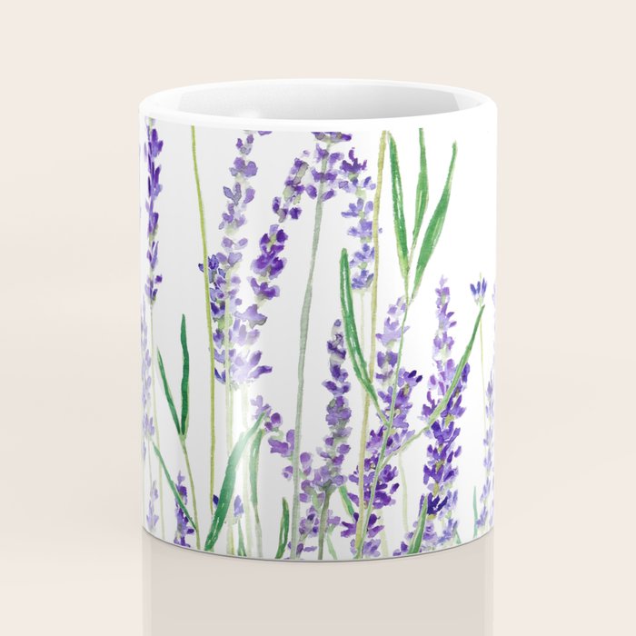 lavender watercolor horizontal Coffee Mug Gallery Image 4