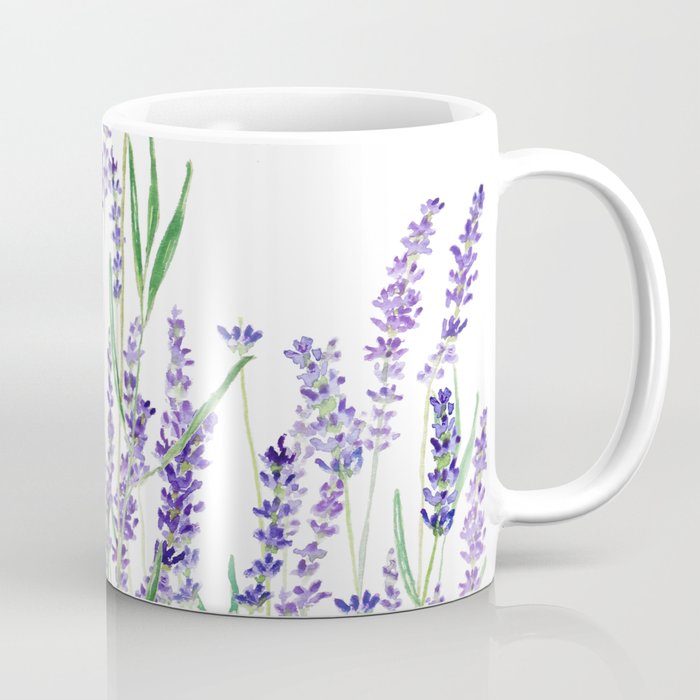 lavender watercolor horizontal Coffee Mug Gallery Image 1