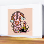 Cancer Cowboy Boot Wall Mural Gallery Image 2