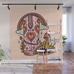 Cancer Cowboy Boot Wall Mural Gallery Image 1