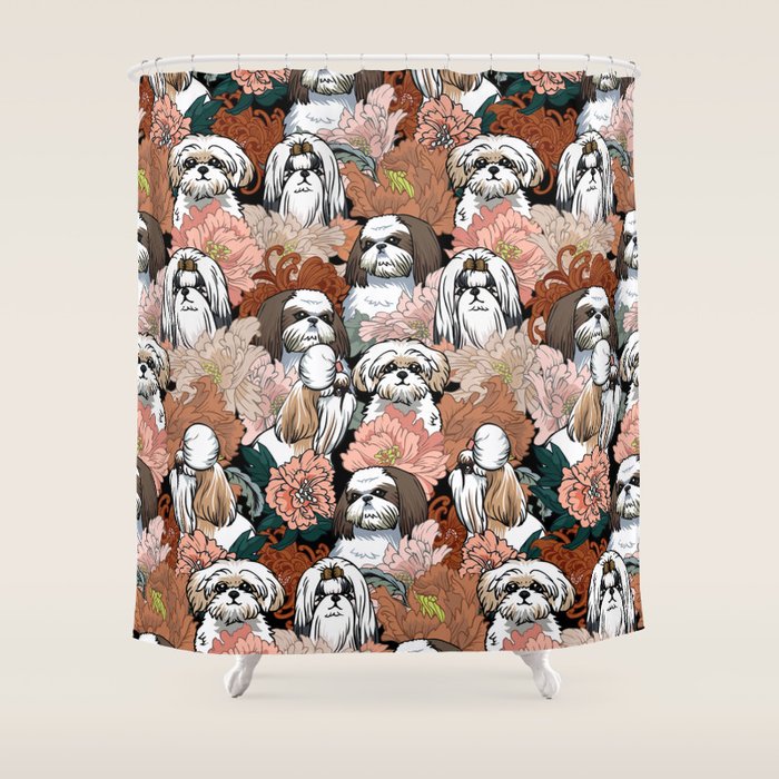 Because Shih Tzu Shower Curtain Gallery Image 1