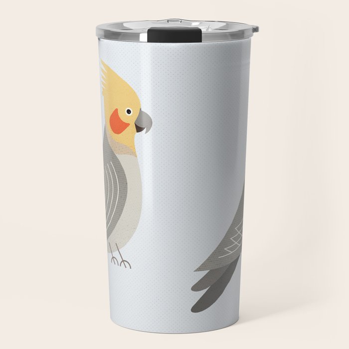 Whimsy Cockatiel Travel Mug Gallery Image 1