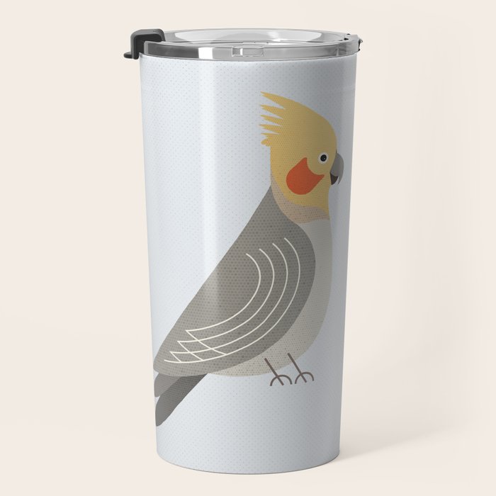 Whimsy Cockatiel Travel Mug Gallery Image 3