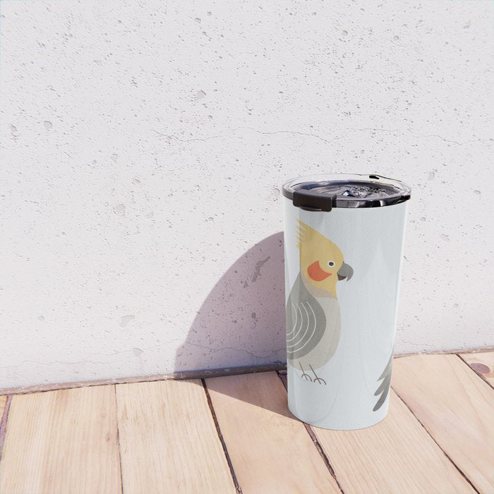 Whimsy Cockatiel Travel Mug Gallery Image 4