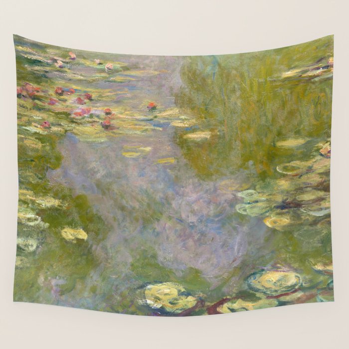 Water Lilies by Claude Monet Wall Tapestry Gallery Image 4