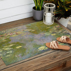Water Lilies by Claude Monet Outdoor Rug Gallery Image 2
