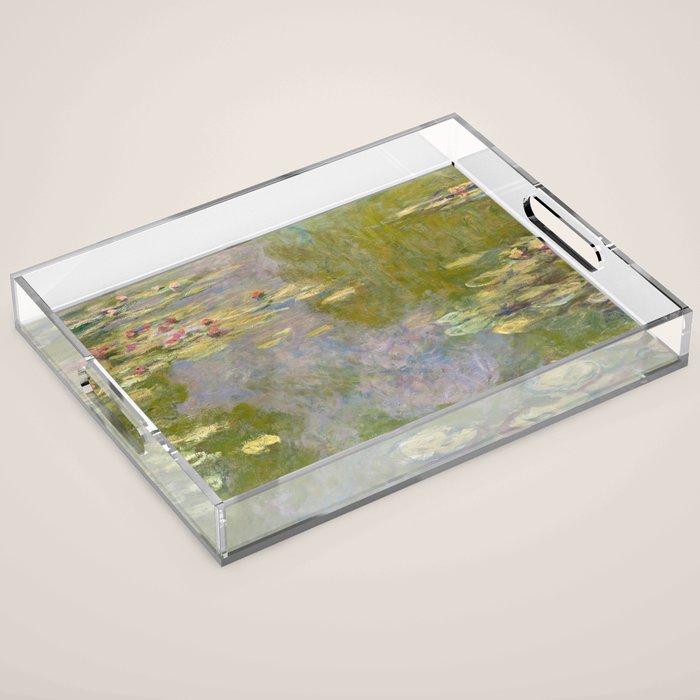 Water Lilies by Claude Monet Acrylic Tray Gallery Image 1