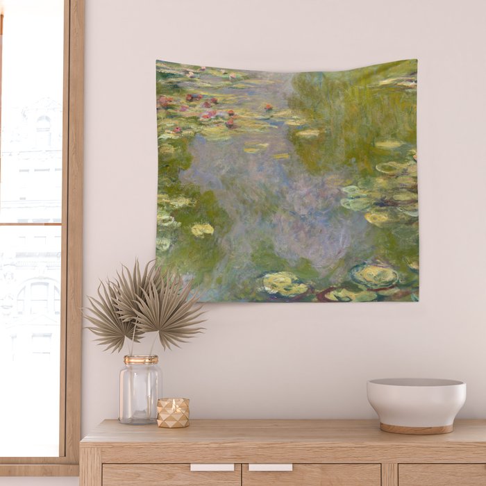 Water Lilies by Claude Monet Wall Tapestry Gallery Image 2