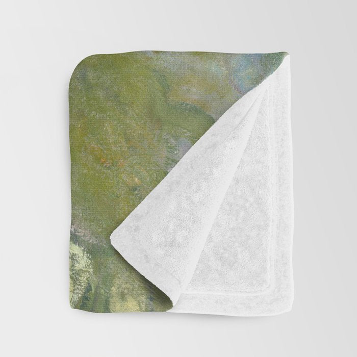 Water Lilies by Claude Monet Throw Blanket Gallery Image 3