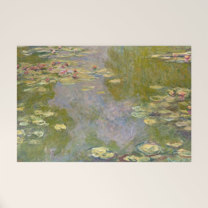 Water Lilies by Claude Monet Welcome Mat Gallery Image 1