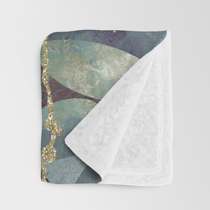 Metallic Ocean II Throw Blanket Gallery Image 3