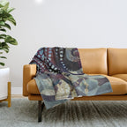 Metallic Ocean II Throw Blanket Gallery Image 1