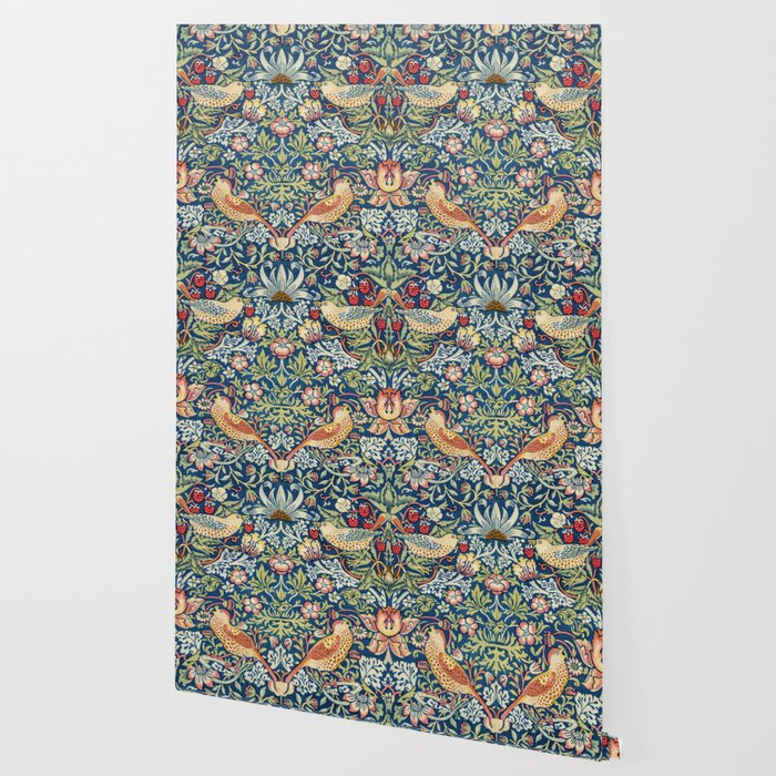 Strawberry Thief by William Morris, 1883 Wallpaper Gallery Image 2
