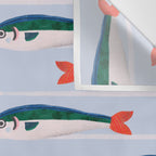Large Sardines Pattern Wall Tapestry Gallery Image 3