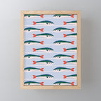 Large Sardines Pattern Mini Art Print Gallery Image 1