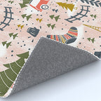 Home For The Holidays Blush Pink Christmas Rug Gallery Image 4