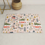 Home For The Holidays Blush Pink Christmas Rug Gallery Image 1
