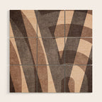 ABSTRACT ALPHABET / Decorative M Wood Wall Art Gallery Image 1